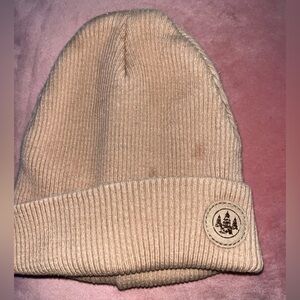 Wonder Nation Beige Ribbed Knit Hat